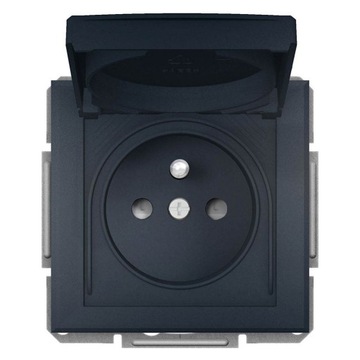 SCHNEIDER ASFORA GNIAZDO BRYZGOSZCZELNE ANTRACYT