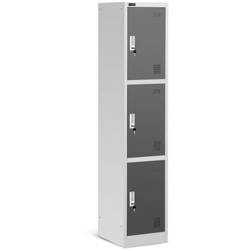SZAFA METALOWA - 3 PRZEGRODY - ZAMKI