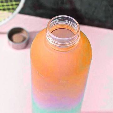 БУТЫЛКА ДЛЯ ВОДЫ СПОРТИВНАЯ БУТЫЛКА С МЕРКОЙ ДЛЯ ФИТНЕС-ЗАЛОВ 1Л