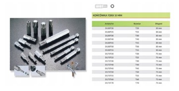 Бита TORX T20 x 75 мм 10 мм D175T20 JONNESWAY
