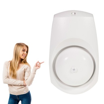DZWONEK CZASZOWY 230V BIAŁY DNS-001/N-BIA Zamel dzwonek do drzwi dzwonek do