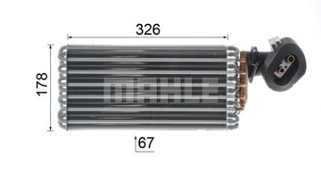 MAHLE ORIGINAL AE 32 000P Испаритель, кондиционер