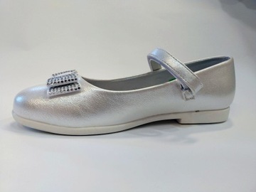 WOJTYŁKO 5B22018B БАЛЕТНЫЕ ТУФЛИ ДЛЯ ДЕВОЧЕК ТУФЛИ ДЛЯ ПРИЧАСТИЯ БЕЛЫЕ Размер 36