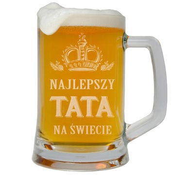 KUFEL Z GRAWEREM IMIENIEM DLA TATY NA DZIEŃ OJCA
