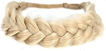 OPASKA DO WŁOSÓW PLECIONA WARKOCZ NA GUMCE BLOND 22/613 JAK NATURALNE