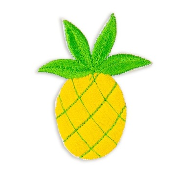 Naszywka naprasowanka haft ananas owoce