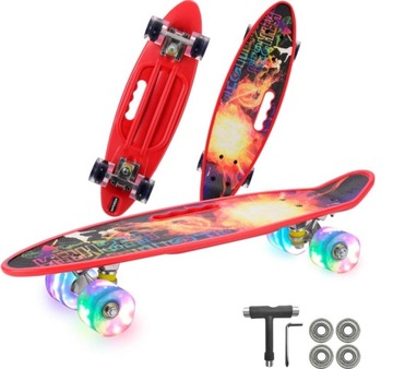 СВЕТЯЩИЕСЯ СВЕТОДИОДНЫЕ КОЛЕСА FISZKA SKATEBOARD НОВАЯ КОЛЛЕКЦИЯ