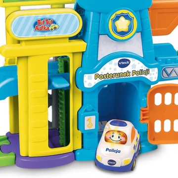 TUT TUT CARS ПОЛИЦЕЙСКИЙ УЧАСТОК ИНТЕРАКТИВНЫЙ АВТОМОБИЛЬ VTECH ГОВОРИТ НА ПОЛЬСКОМ ЯЗЫКЕ