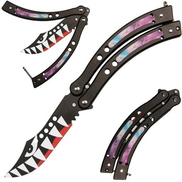 NÓŻ MOTYLKOWY TRENINGOWY BALISONG CS:GO MOTYLEK