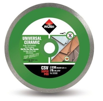 Tarcza diamentowa uniwersalna CSV230 Superpro Rubi