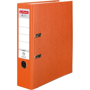 Segregator Herlitz A4 8 cm pomarańczowy Qfile