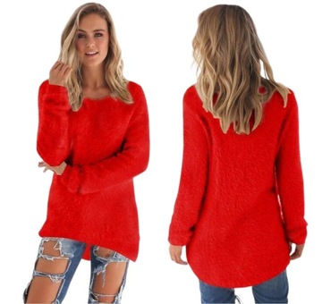 CIEPŁY DAMSKI SWETER NA CO DZIEŃ,S