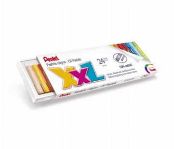 Pastele olejne grube 24 kolory XXL PENTEL