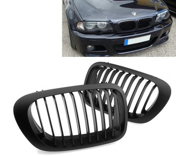 Nerki grill BMW 3 E46 99-03 COUPE CABRIO MAT