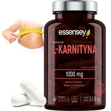 L-KARNITYNA 1000 MG SPALACZ TŁUSZCZU ODCHUDZANIE 90 KAPS METABOLIZM