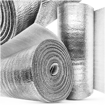 EKRAN ZAGRZEJNIKOWY ODBIJAJĄCY CIEPŁO MATA ALUMINIOWA PIANKA IZOLACYJNA 20m