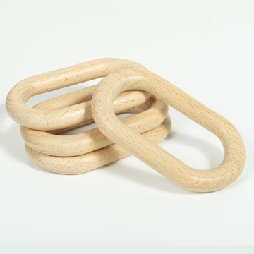 3xДеревянное звено цепи, изделия из дерева, дерево