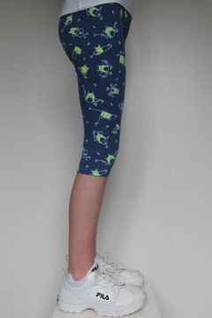 Леггинсы 3/4, Леггинсы рыбака, Принты, размер 122, размер 110-158