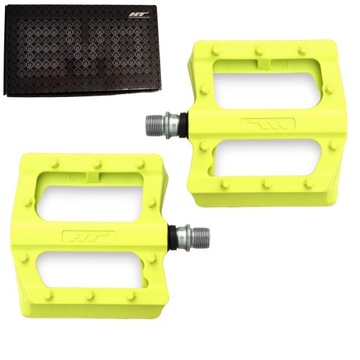 Pedały Rowerowe Platformowe HT PA12 - Neon Yellow # Dirt Pump Track MTB