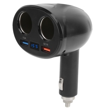 Adapter do ładowarki z gniazdem zapalniczki. Podwójny rozdzielacz portów