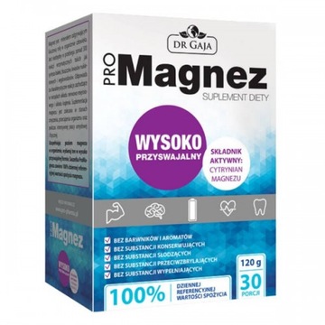 ProMagnez Cytrynian Magnezu 100% RWS 30 saszetek
