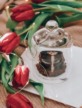 СТЕКЛЯННЫЙ ПОКРЫТИЕ для свечи/абажура 16 см.