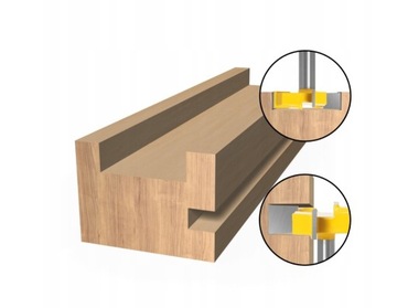 Фреза для строгания древесины с прямыми канавками 51x12,7 мм, 8 мм