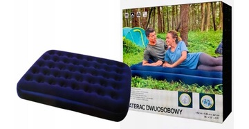 Materac dwuosobowy Joinco 192 x 135 x 22 cm odcienie niebieskiego