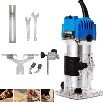 ZESTAW FREZARKA KRAWĘDZIOWA ELEKTRYCZNY DO LAMINATU NA DREWNA 30000R/MIN