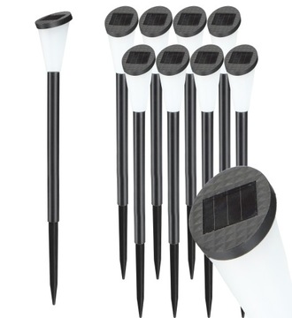 Lampa solarna LED ogrodowa lampka wbijana słupek
