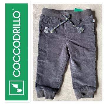 COCCODRILLO 74cm 6-9 miesięcy spodnie szare