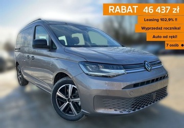 Volkswagen Caddy V 2025 Volkswagen Caddy Maxi LIFE7 os., AUTOMAT DSG, 1.5 TSI 116 KM 1.5 Benzyna