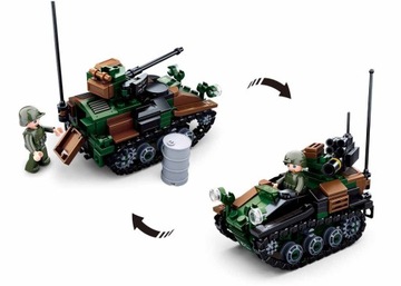 Кирпичи Визель Танк Плавание Армия Армия + LEGO ОРУЖИЕ
