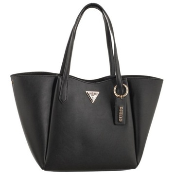 Duża Damska Torebka Guess Iwona Girlfriend Tote HWVG93 Black Czarna