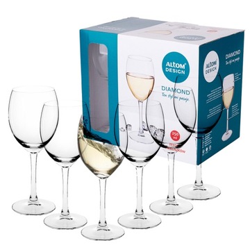 Kieliszki komplet do wina Altom Design Diamond 250 ml 6 sztuk
