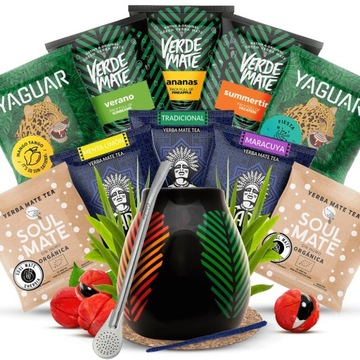 Zestaw startowy Yerba Mate Tykwa Bombilla 10x50g