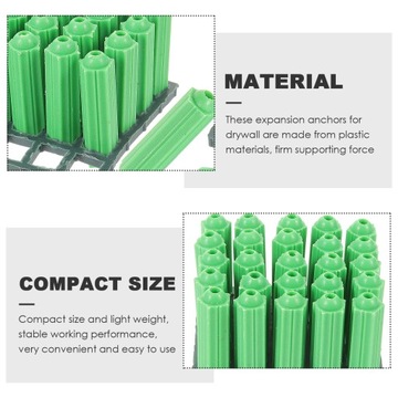 100шт анкеры для гипсокартона саморезы