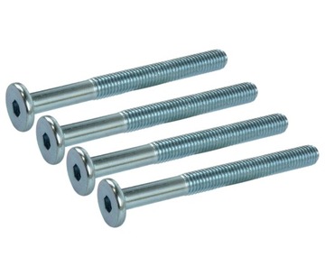 Wkręt z łbem walcowym płaskim imbus śruba M8x80 mm