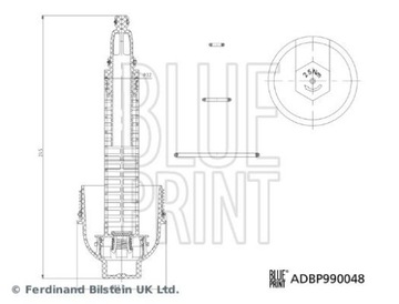 BLUE PRINT ADBP990048 KRYT POUZDRO FILTRU OLEJE