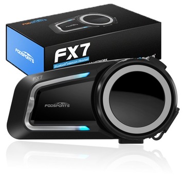 Fodsports FX7 MESH SYSTEM INTERCOM DLA 10 MOTOCYKLISTÓW DUAL CORE BT5.4+FM