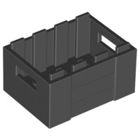 1 szt LEGO 30150 Black Container, Crate 3 x 4 x 1, skrzynka NOWE