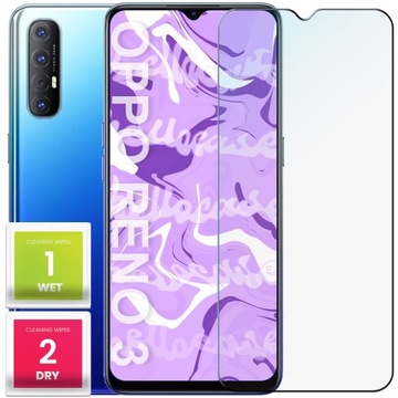 Szkło Hartowane do Oppo Reno 3 (szybka 9H, płaskie 2.5D, ochronne, szybka)