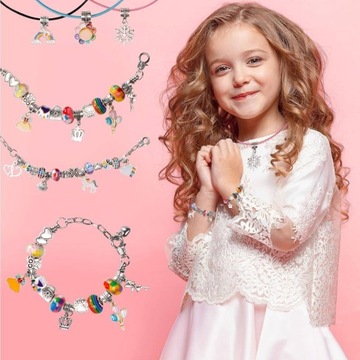 НАБОР ДЛЯ ИЗГОТОВЛЕНИЯ БРАСЛЕТОВ, ОЖЕРЕЛЬЕ, КУЛОНОВ, БУСИН + КОРОБКА