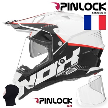 NOX N312 МОТОЦИКЛЬНЫЙ ШЛЕМ КРЕСТОВАЯ КРЫШКА +PINLOCK M