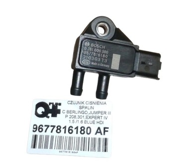 Czujnik Ciśnienia Spalin 2.0 HDI 9677816180 Nowy PSA OE