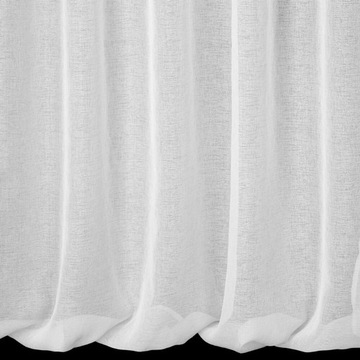 Гладкая штора, этамин белый, 140Х270, лента FLEX