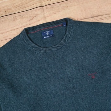 GANT Sweter Premium Cotton Męski Logowany r. 3XL