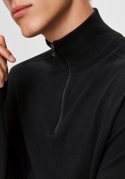 Свитер Selected Homme Berg 16074687 Черный Regular Fit