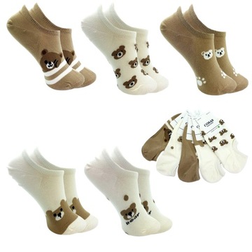 5x STOPKI DAMSKIE KOLOROWE BAWEŁNIANE SKARPETKI JAKOŚĆ PREMIUM WZORY WYBÓR