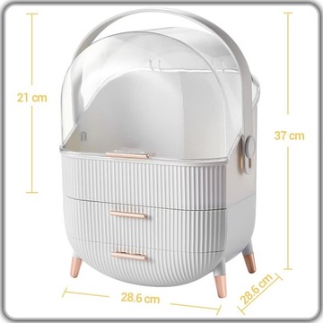 ОРГАНАЙЗЕР КОСМЕТИЧЕСКОЙ СУМКИ ДЛЯ КОСМЕТИКИ С 2 ЯЩИКАМИ МНОГО ПРОСТРАНСТВА